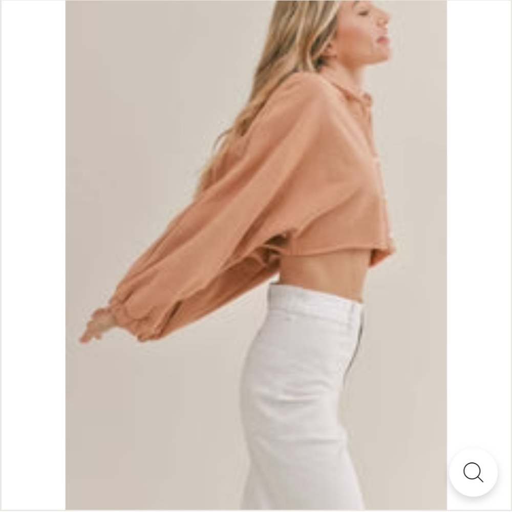 NWOT Sadie & Sage Up To Me Crop Sweatshirt - Picture 5 of 14